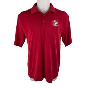 Cincinnati Reds Men Large Polo Shirt Cutter & Buck Red Embroidered Logo MLB